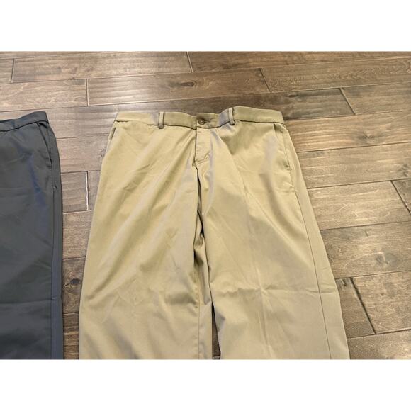 Lot Of 2 Nike Golf Mens Gray Tan Dri-Fit Straight Pants Size 34x34 833194 - Picture 5 of 11